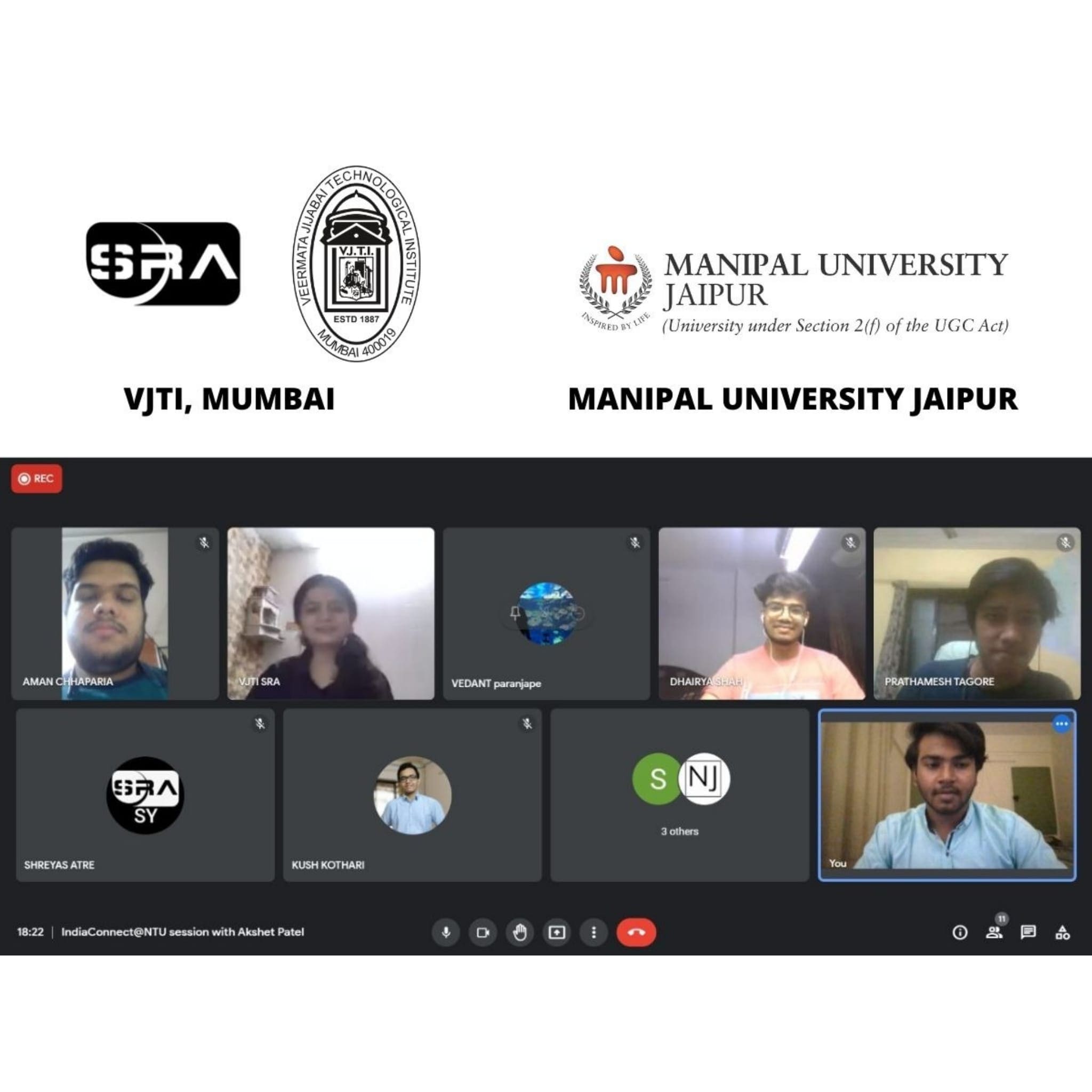 Invited talk All About IndiaConnect at NTU for VJTI Mumbai