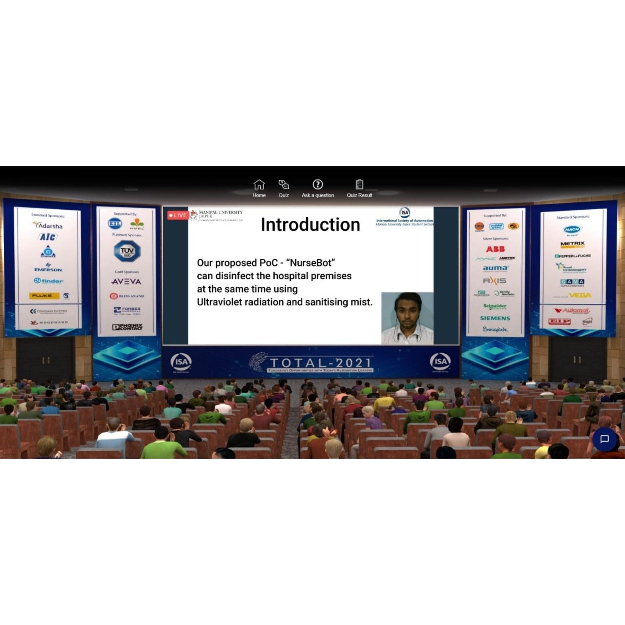ISA TOTAL 2021 representation for Manipal University Jaipur