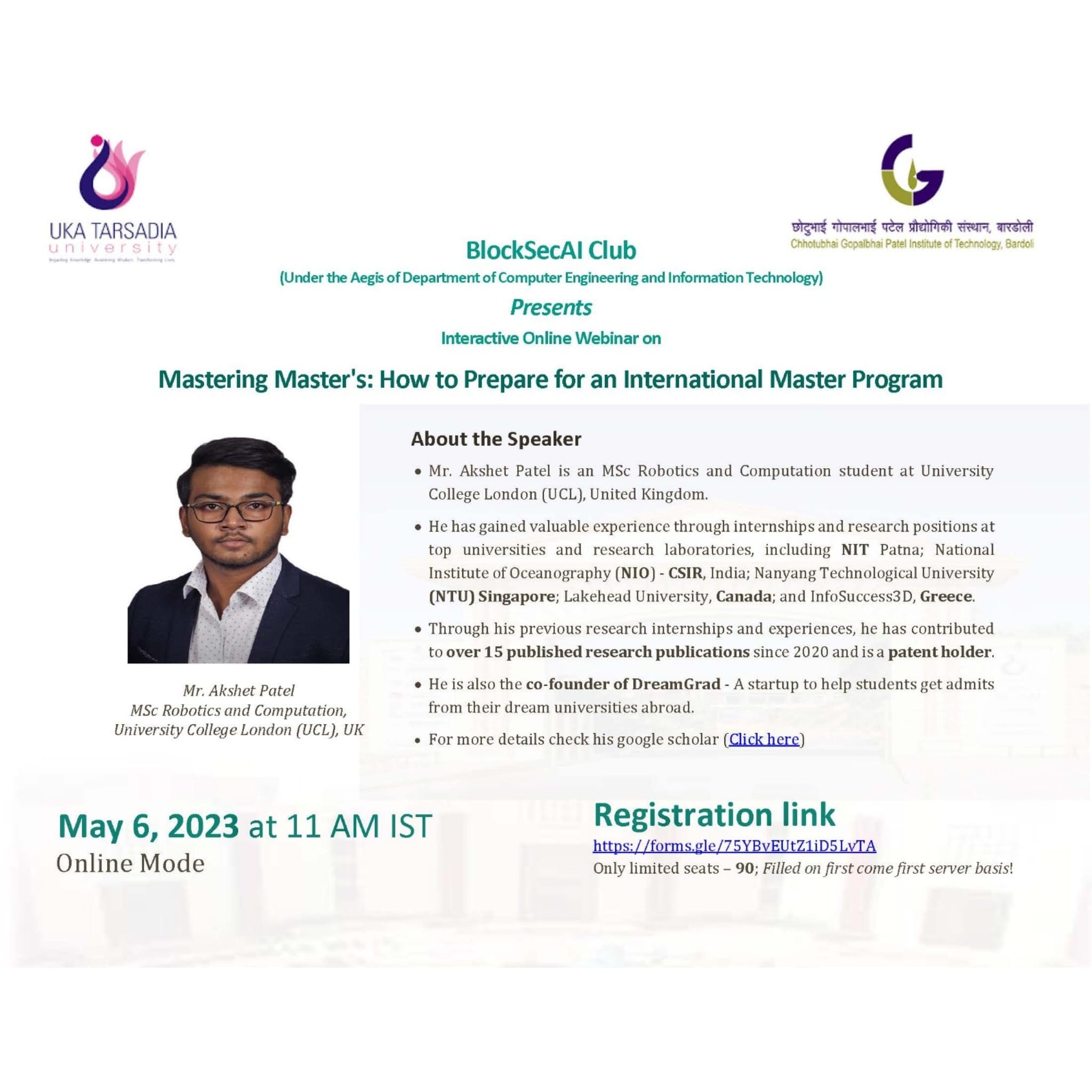 Invited talk Mastering Master's international programme BlockSecAI